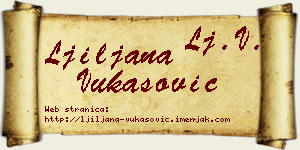 Ljiljana Vukasović vizit kartica